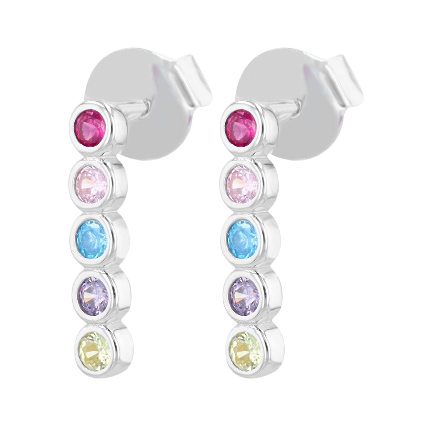 Damen Ohrringe – Ohrstecker aus 925 Silber mit Zirkonia