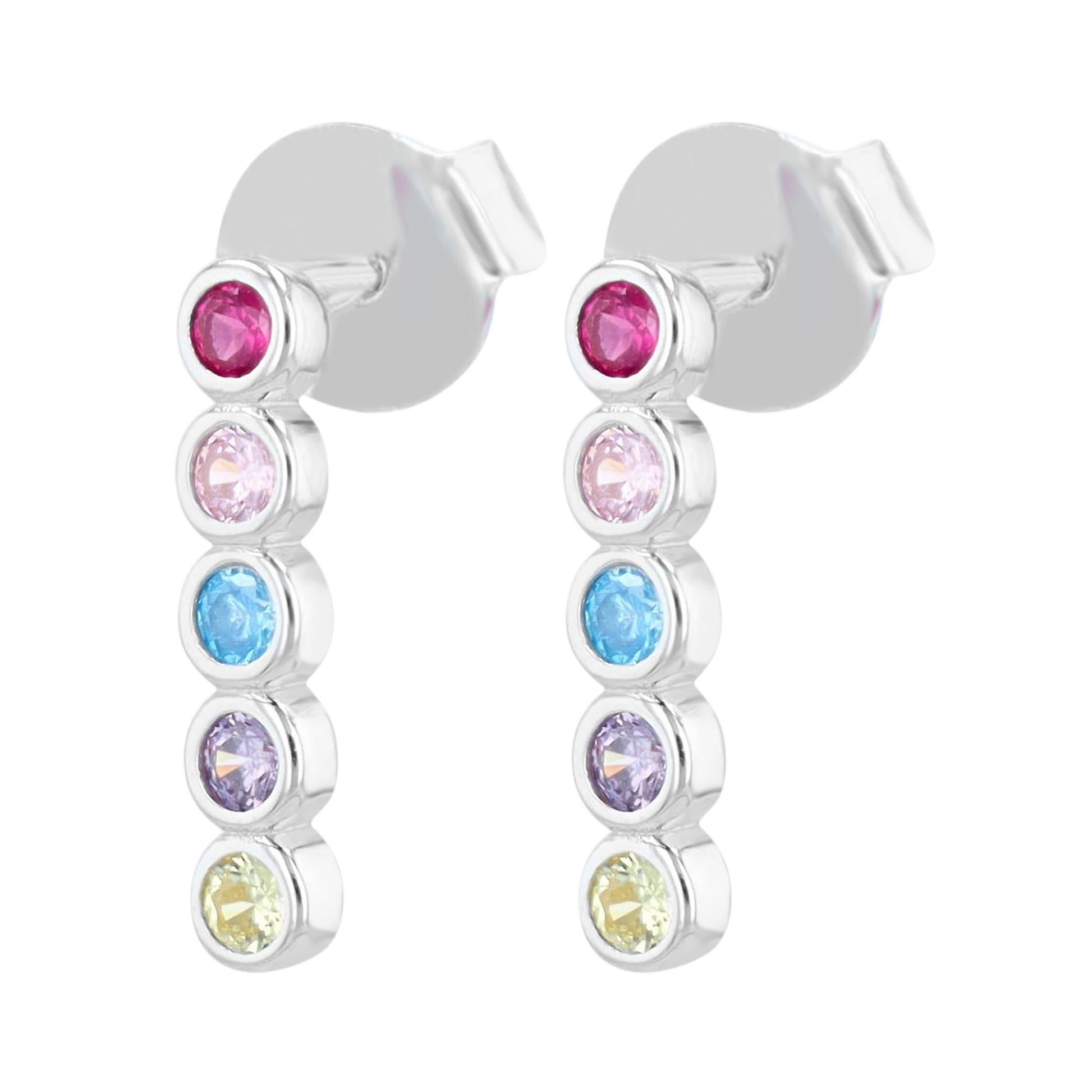 Damen Ohrringe – Ohrstecker aus 925 Silber mit Zirkonia