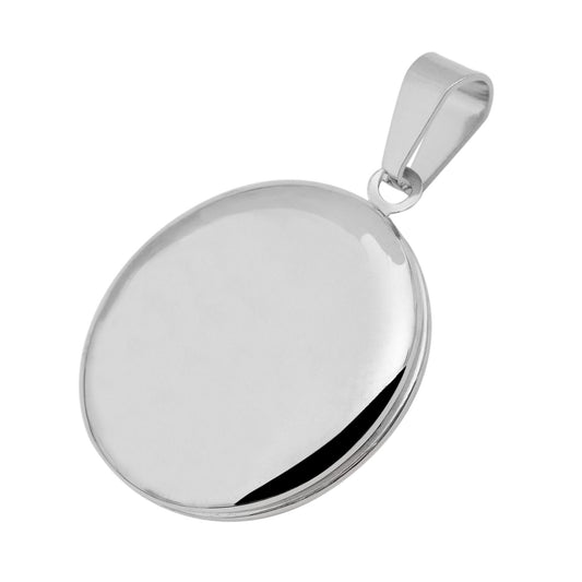 Damen Anhänger – Medaillon Gravuranhänger aus Edelstahl