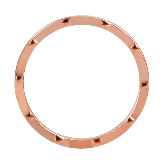 Damen Ring aus Edelstahl mit Strass Steinchen
