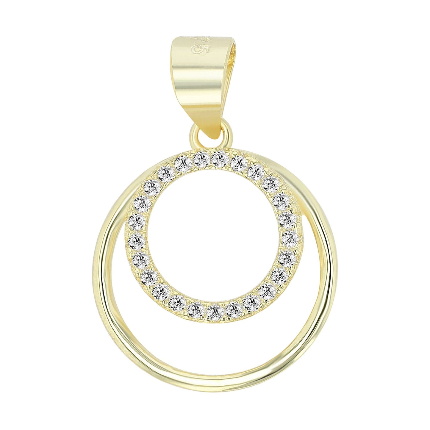 Damen Anhänger aus 925 Silber mit Zirkonia