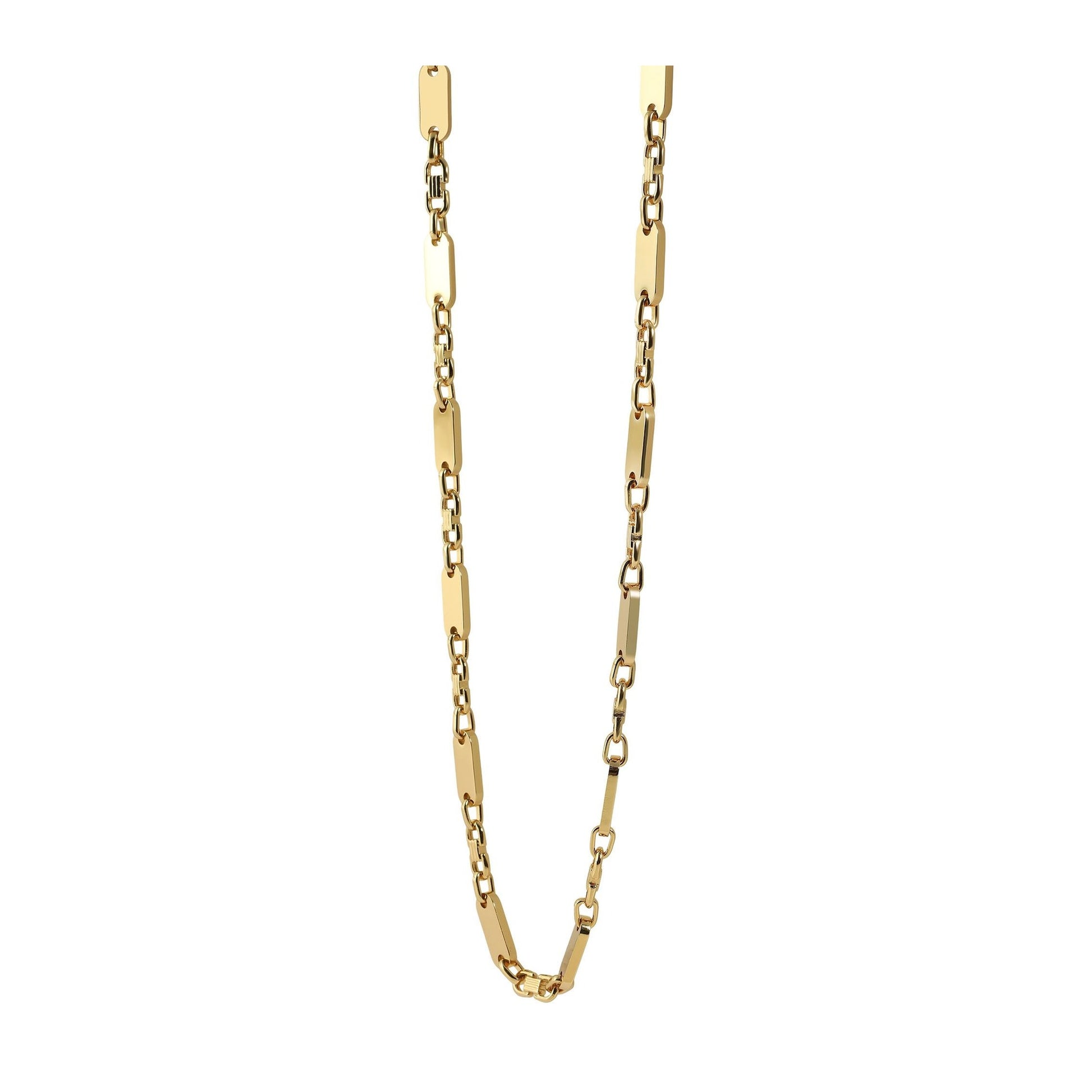 Unisex Halskette – Plattenkette aus Edelstahl 70 cm