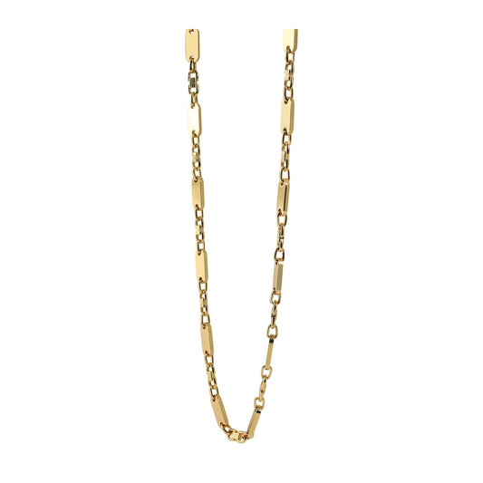 Unisex Halskette – Plattenkette aus Edelstahl 70 cm