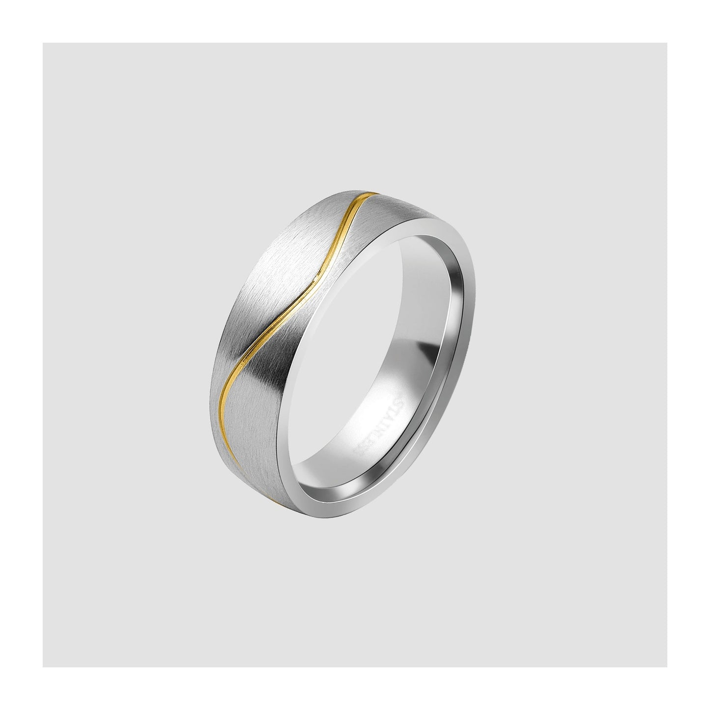 Herren Ring aus Edelstahl