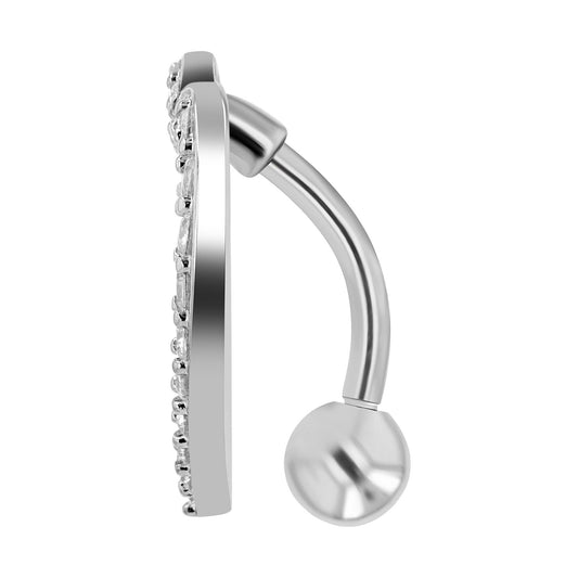 Damen Piercing – Herz aus Edelstahl