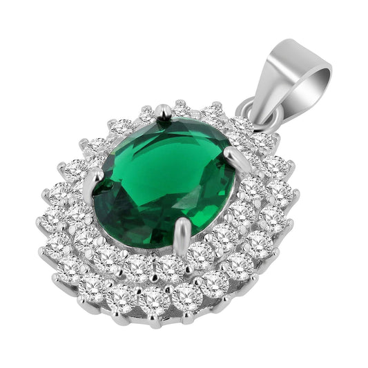 Damen Anhänger aus 925 Silber mit Zirkonia
