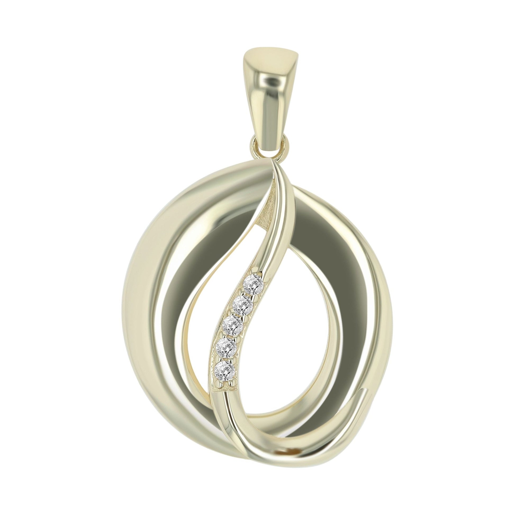 Damen Anhänger aus 333 Gold mit Zirkonia