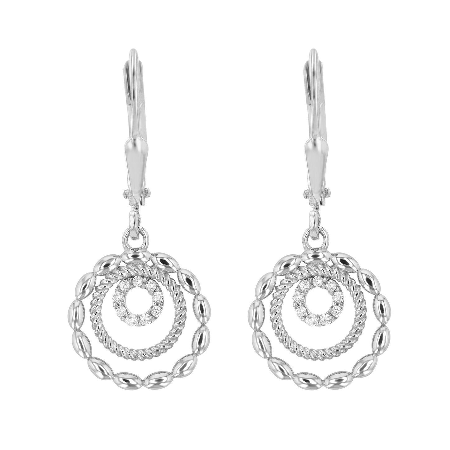 Damen Anhänger aus 925 Silber mit Zirkonia
