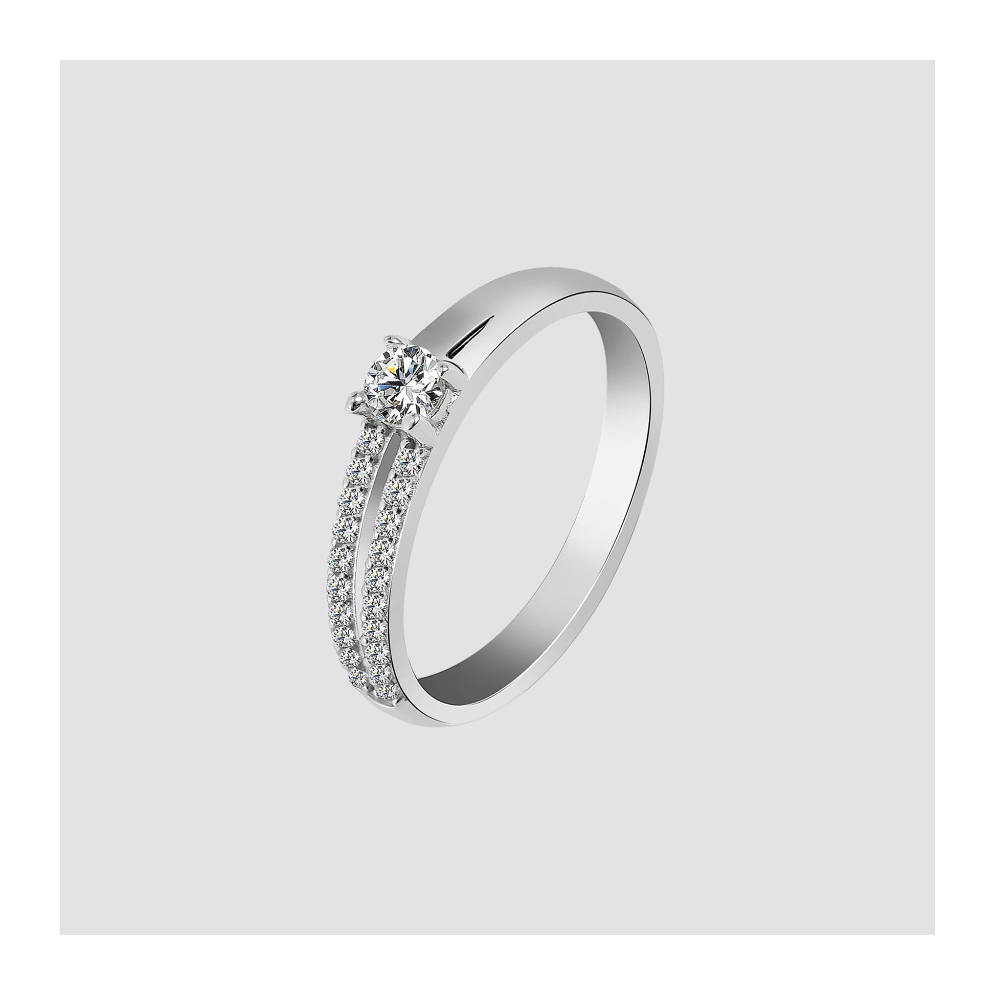 Damen Ring aus 925 Silber mit Zirkonia