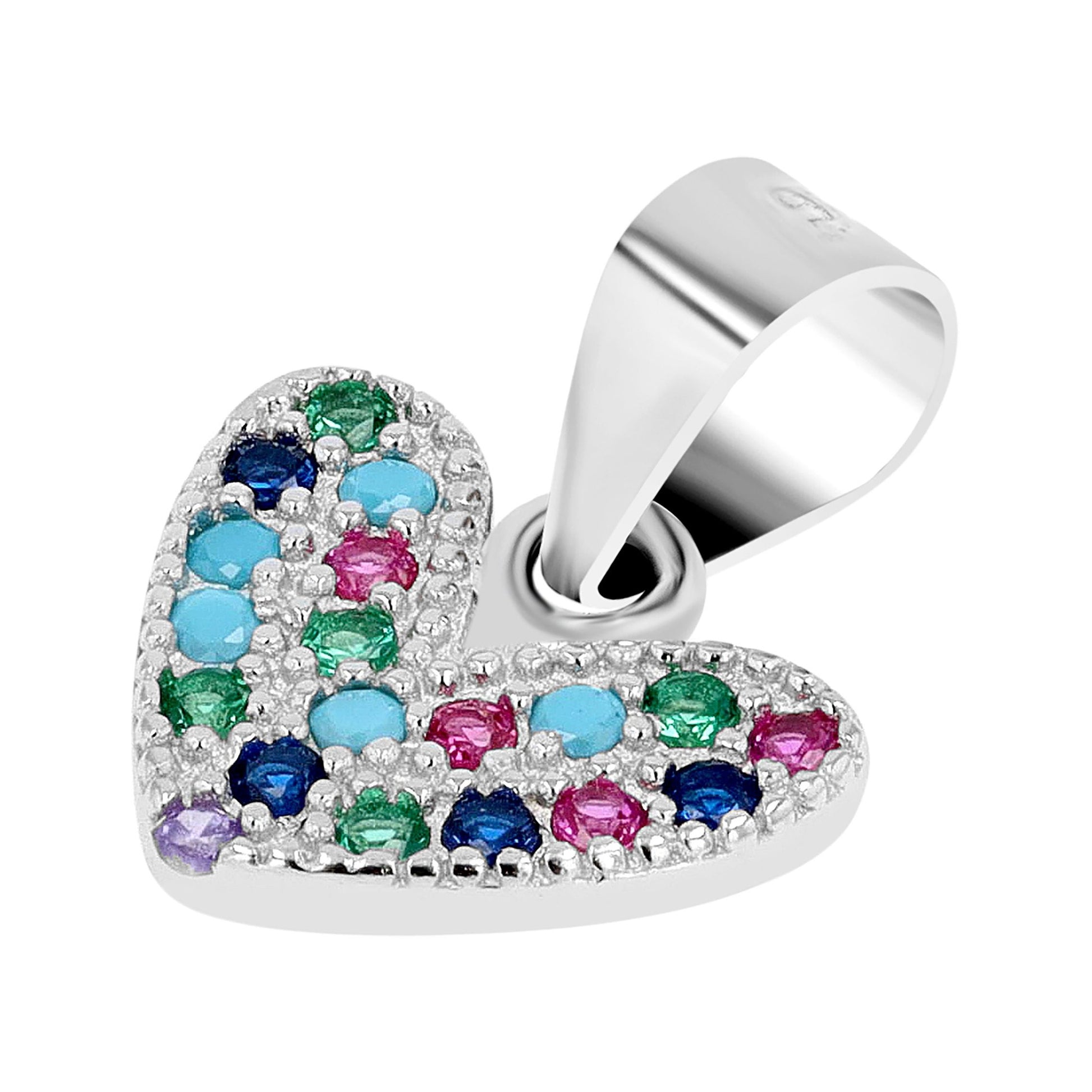 Damen Anhänger – Herzanhänger aus 925 Silber