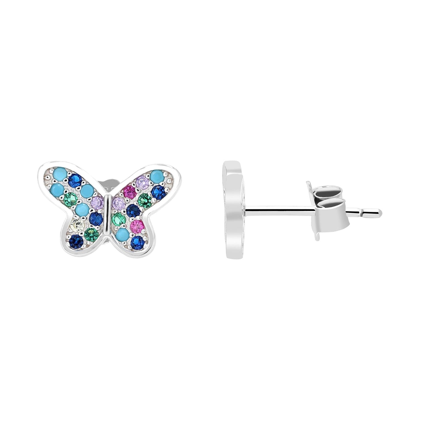 Kinder Ohrringe – Ohrstecker aus 925 Silber mit Zirkonia