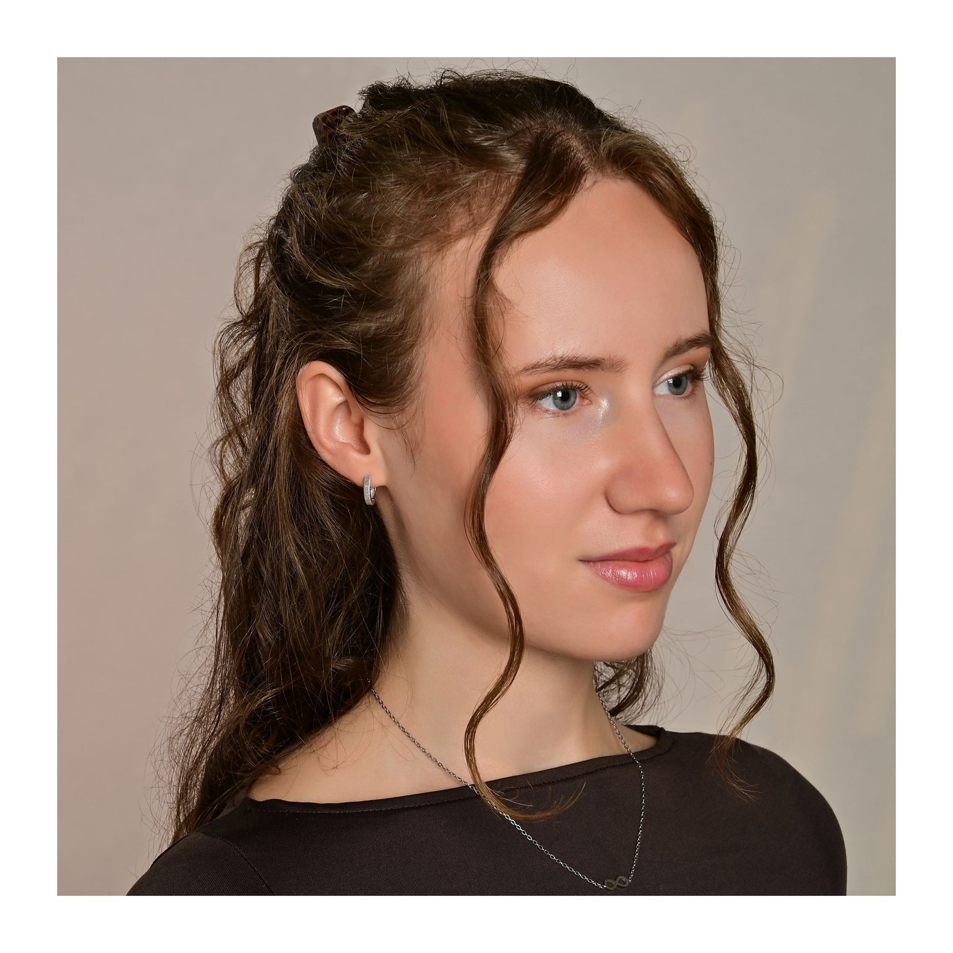 Damen Ohrringe – Klappcreole aus 925 Silber