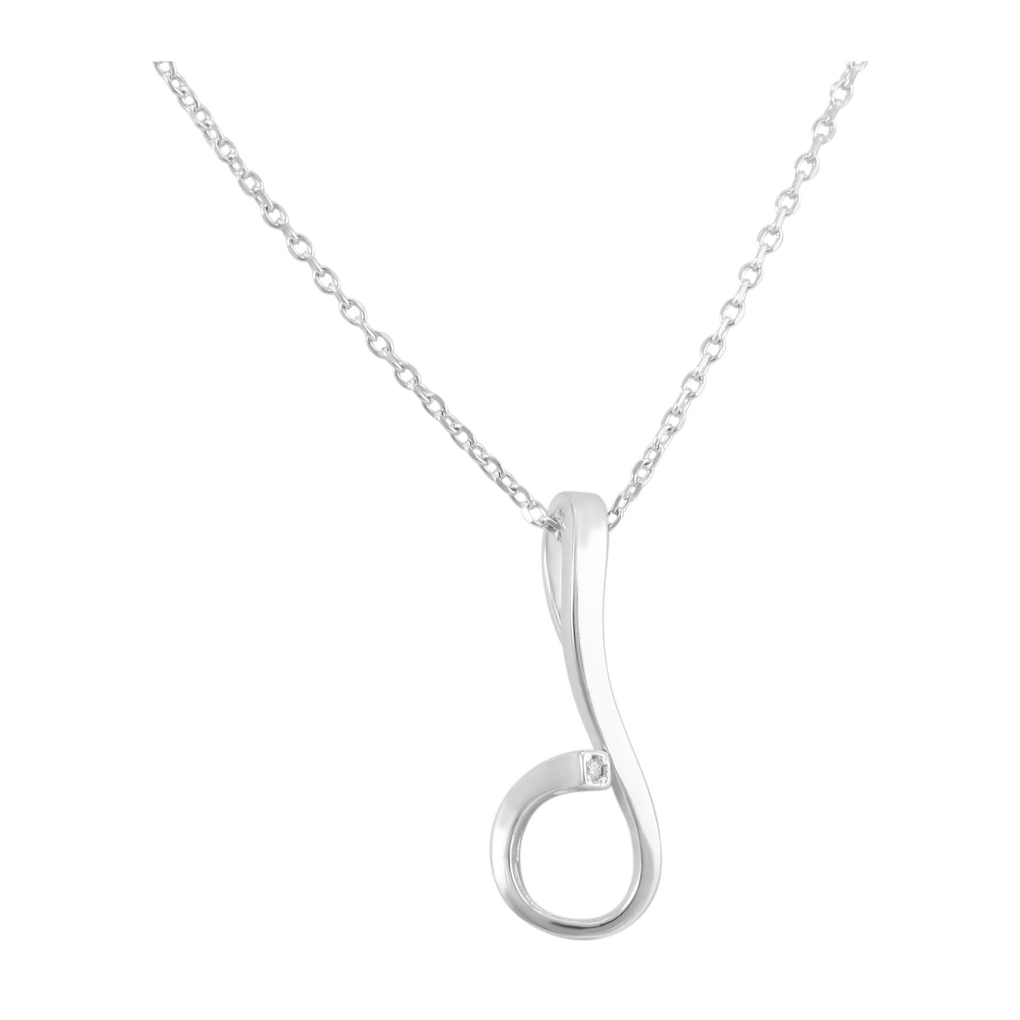 Damen Anhänger aus 925 Silber mit Zirkonia