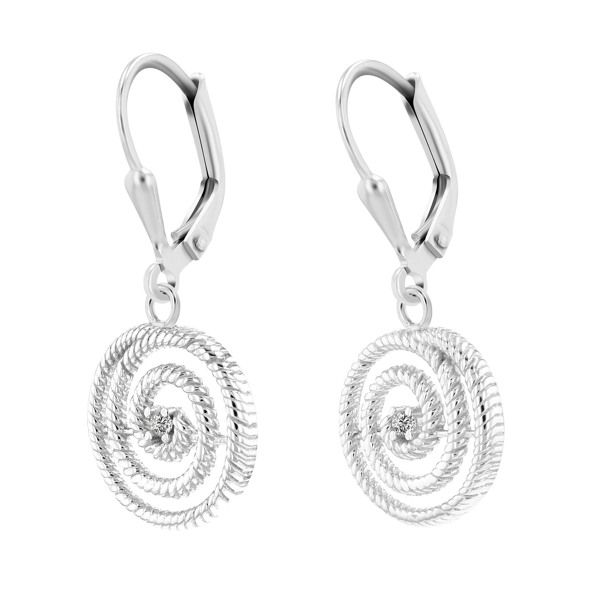 Damen Anhänger aus 925 Silber mit Zirkonia