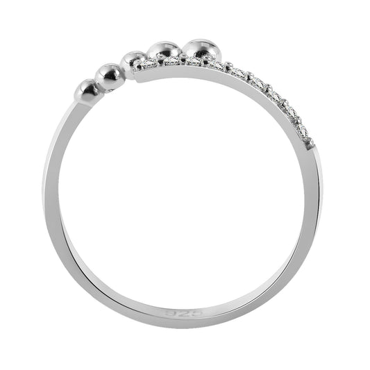 Damen Ring aus 925 Silber mit Zirkonia