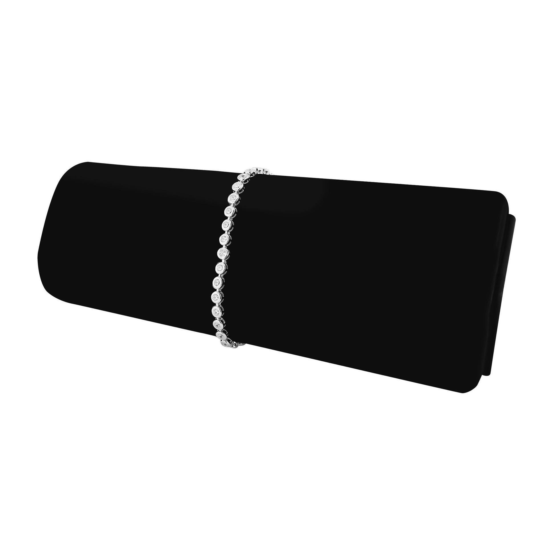 Damen Armband aus 925 Silber mit Zirkonia 18+3 cm