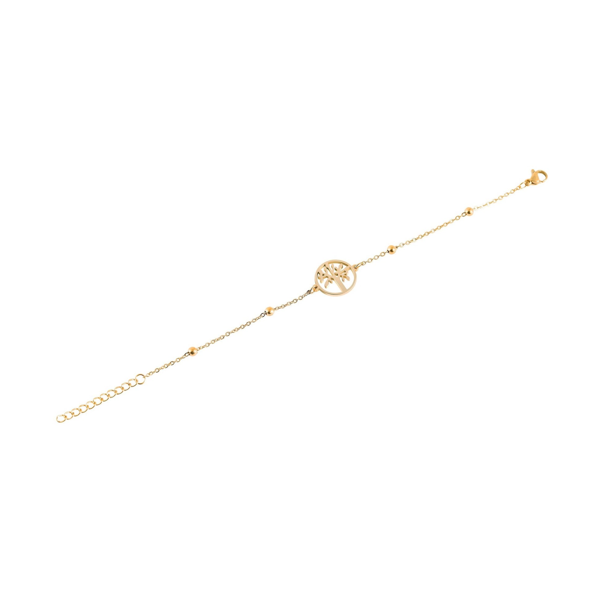 Damen Armband – Lebensbaum aus Edelstahl 17+3 cm