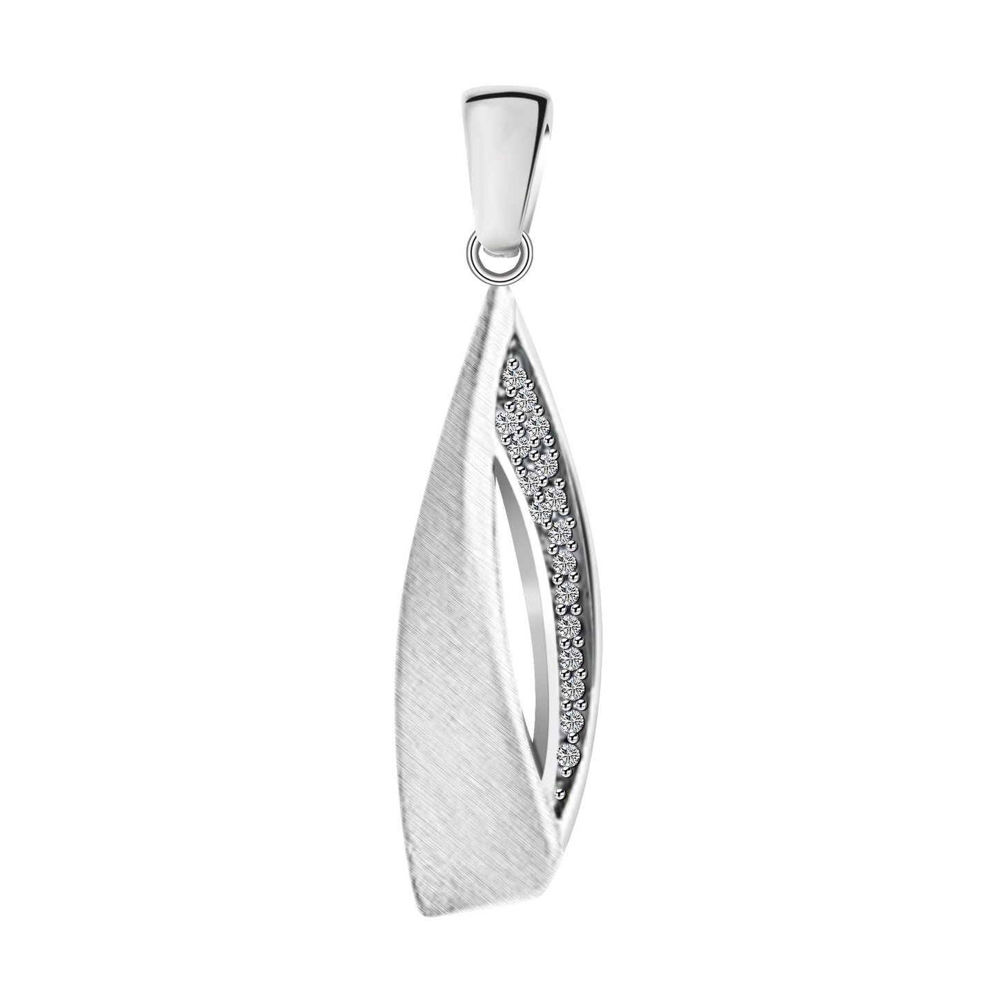 Damen Anhänger aus 925 Silber mit Zirkonia