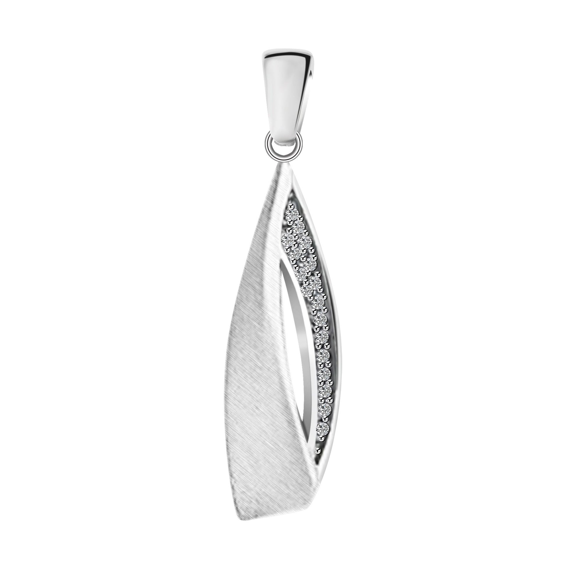 Damen Anhänger aus 925 Silber mit Zirkonia