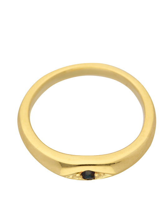 Adelia´s 585 Gold Anhänger Taufring mit Safir Ø 10,1 mm