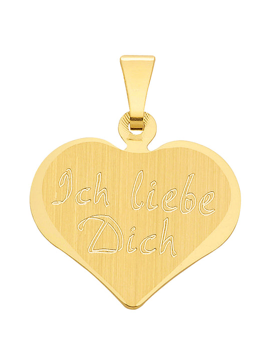 Adelia´s 333 Gold Gravurplatte Anhänger