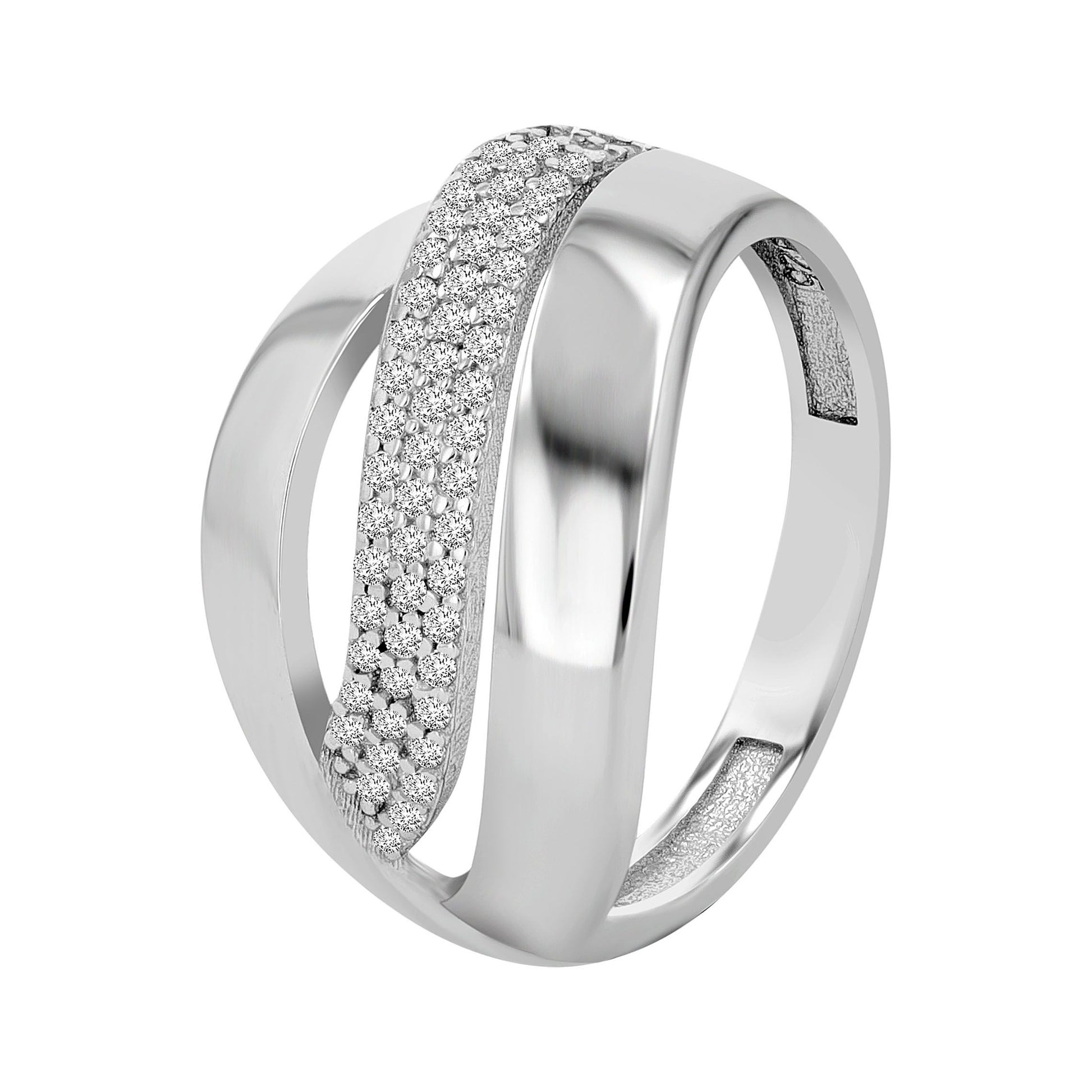 Damen Ring aus 925 Silber mit Zirkonia