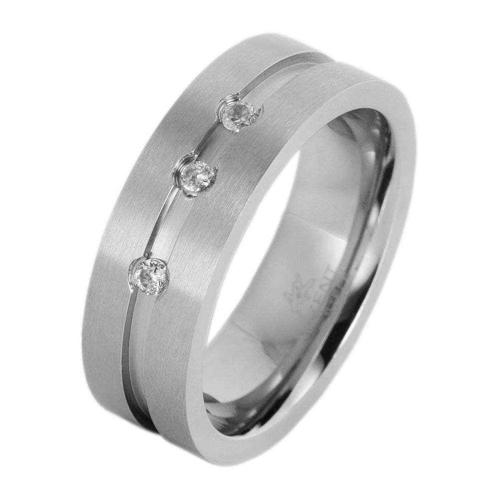 Damen Ring aus Edelstahl