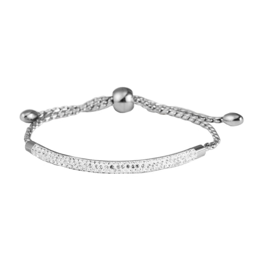 Damen Armband aus Edelstahl mit Perle 23 cm