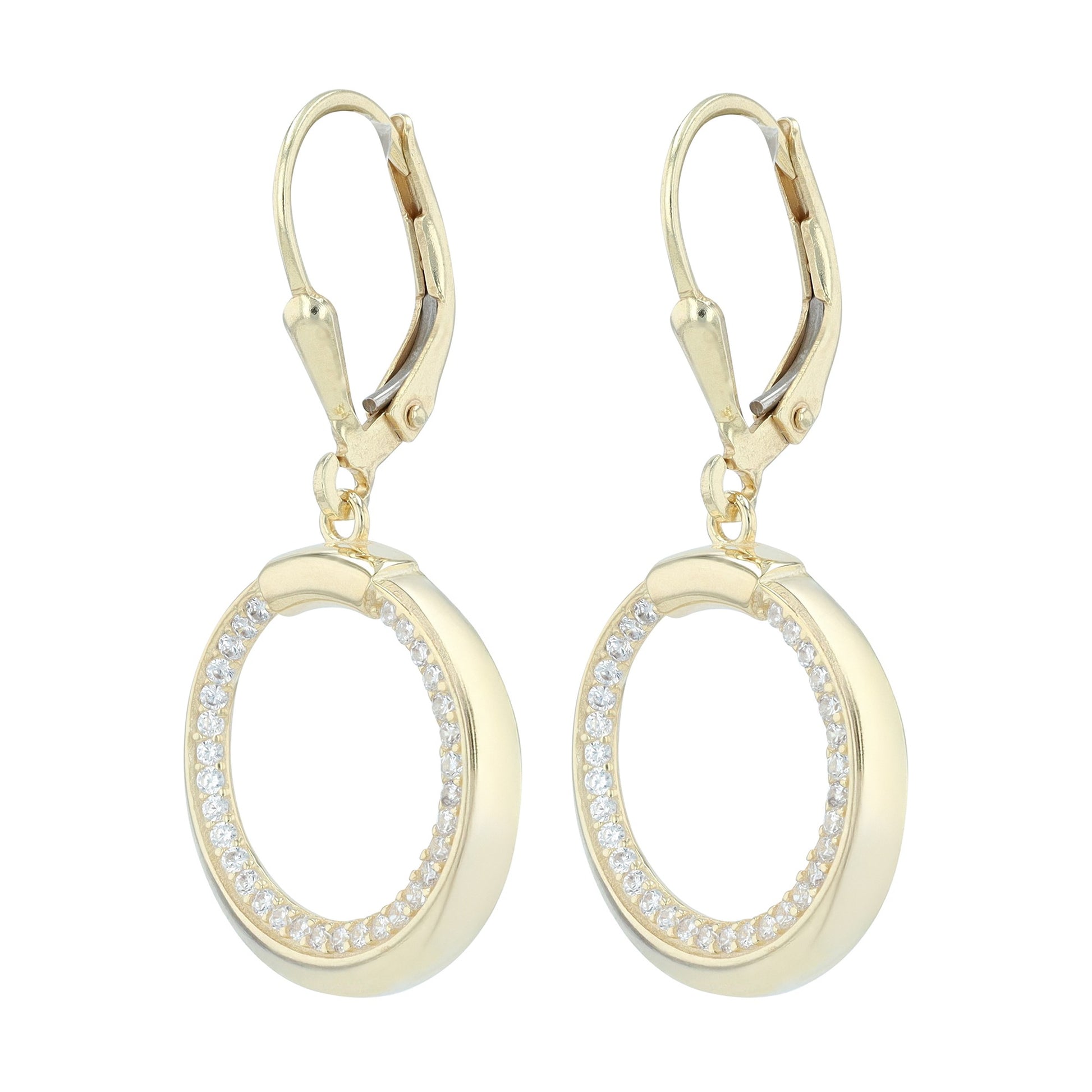 Damen Ohrringe – Ohrhänger aus 925 Silber mit Zirkonia