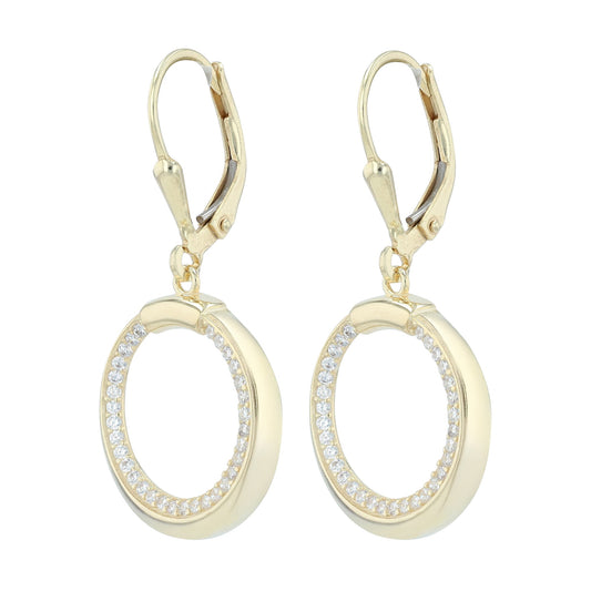 Damen Ohrringe – Ohrhänger aus 925 Silber mit Zirkonia