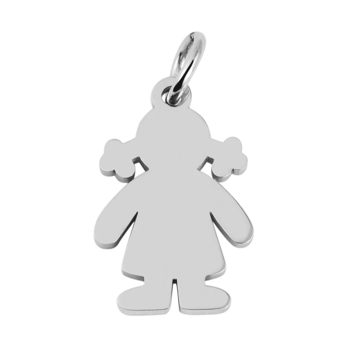 Mädchen Anhänger aus Edelstahl