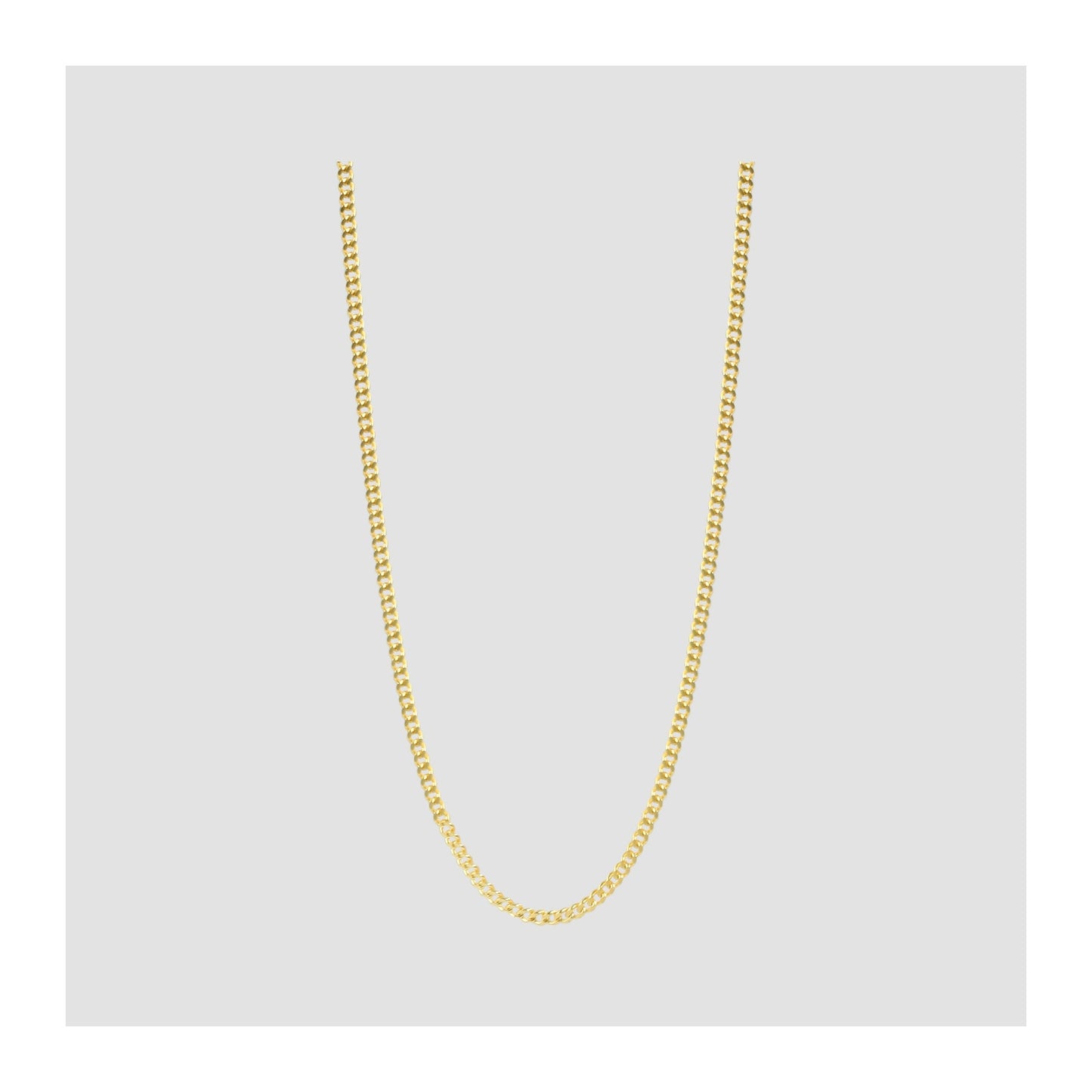 Damen Halskette – Panzerkette aus 333 Gold 45 cm