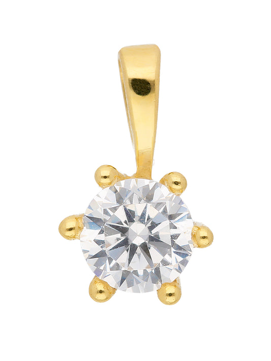 Adelia´s 333 Gold Anhänger mit Zirkonia Ø 4,7 mm