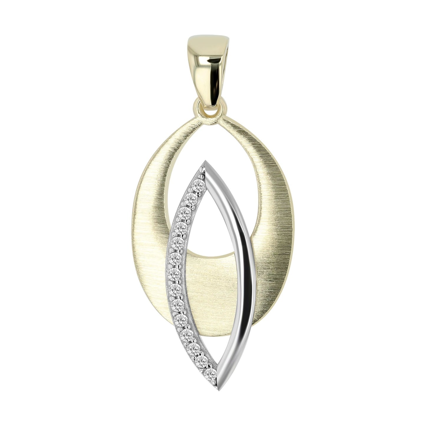 Damen Anhänger aus 333 Gold mit Zirkonia