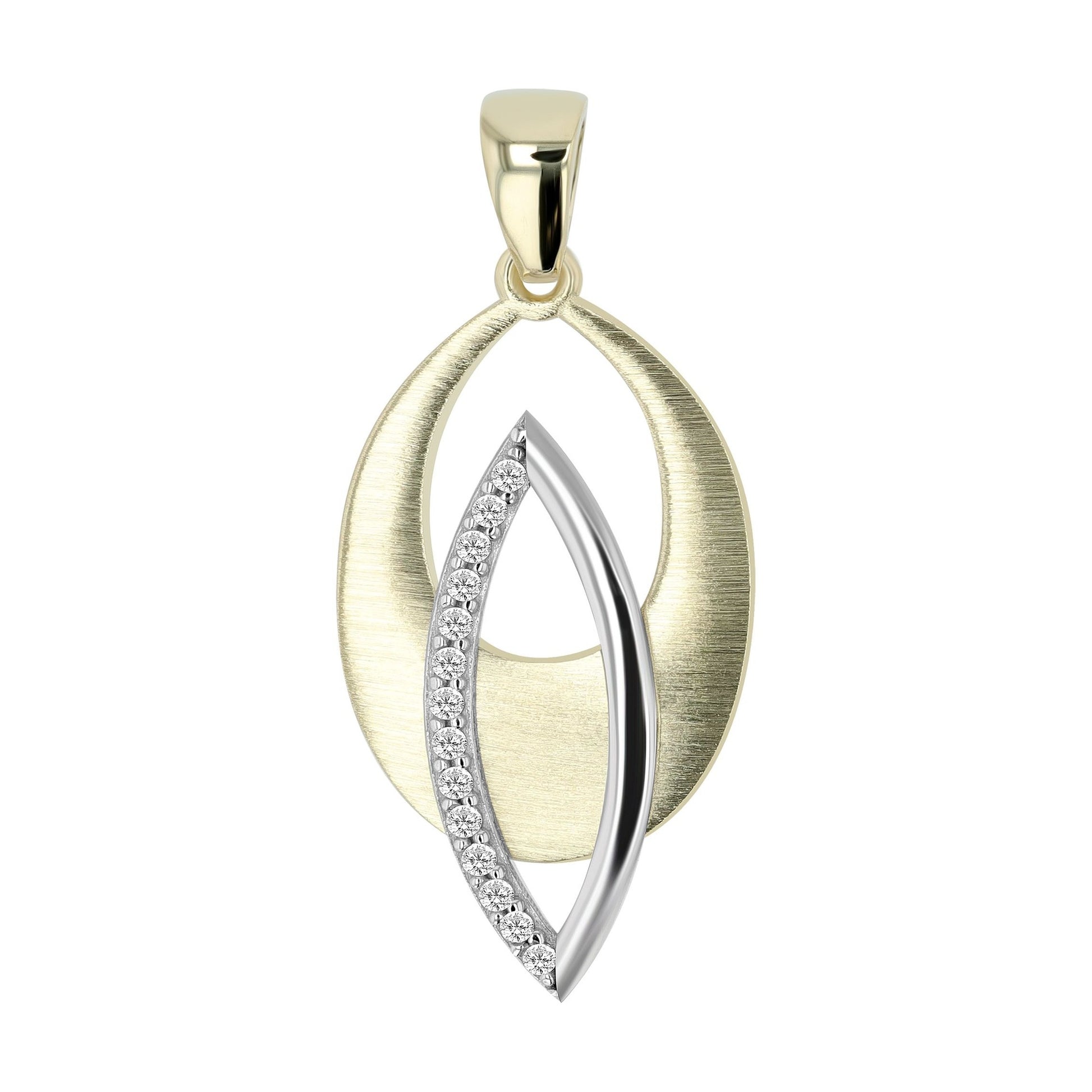 Damen Anhänger aus 333 Gold mit Zirkonia