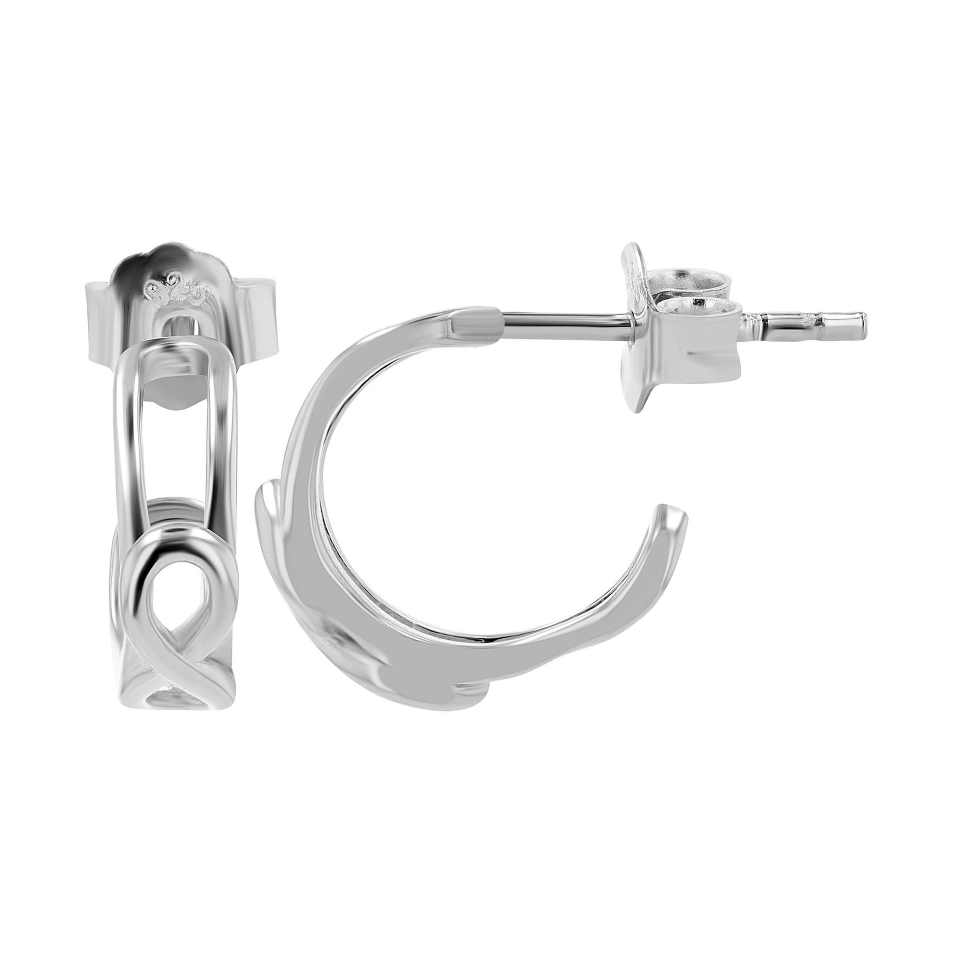 Damen Ohrringe – Ohrstecker Unendlichkeitszeichen aus 925 Silber