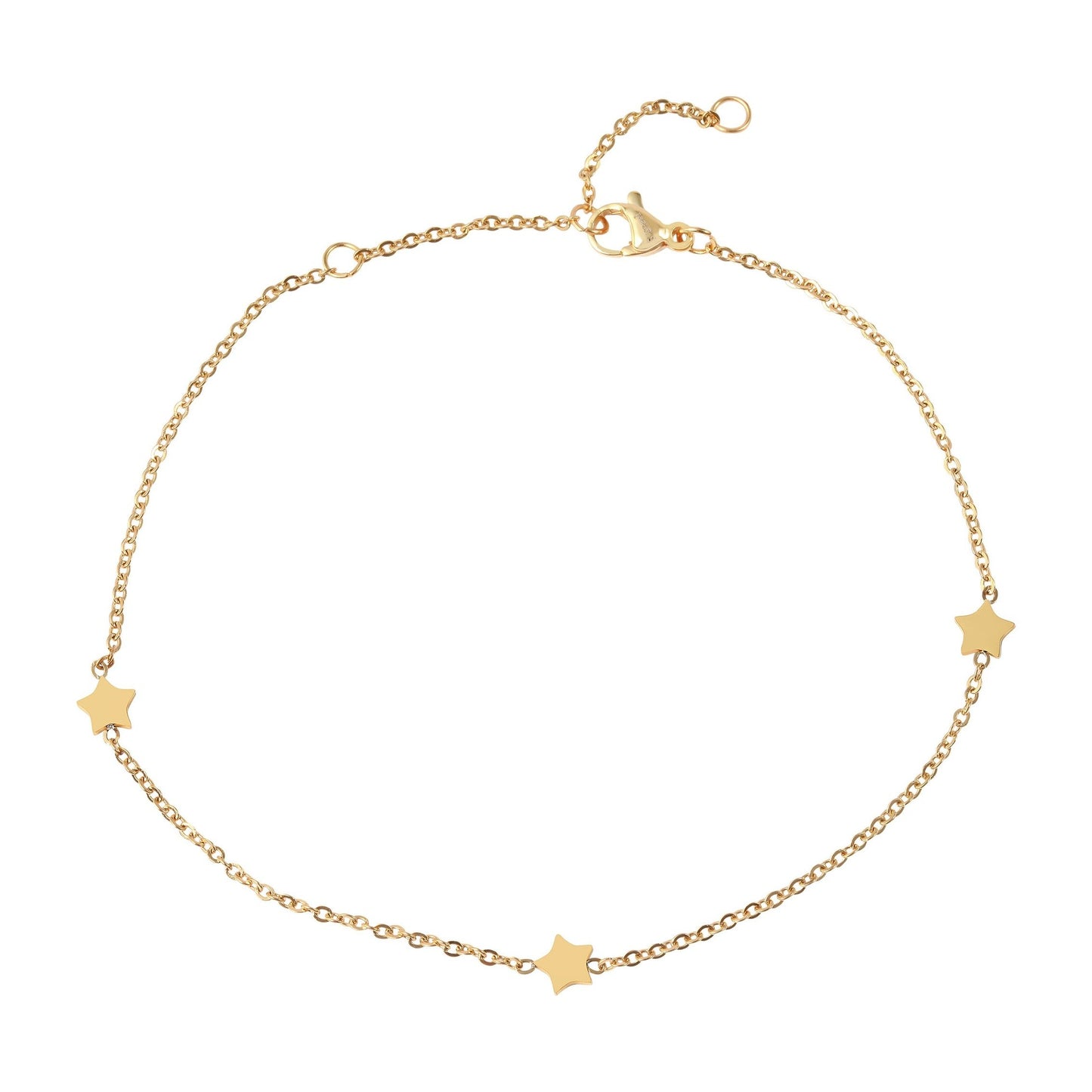 Damen Armband – Stern aus Edelstahl 22 cm
