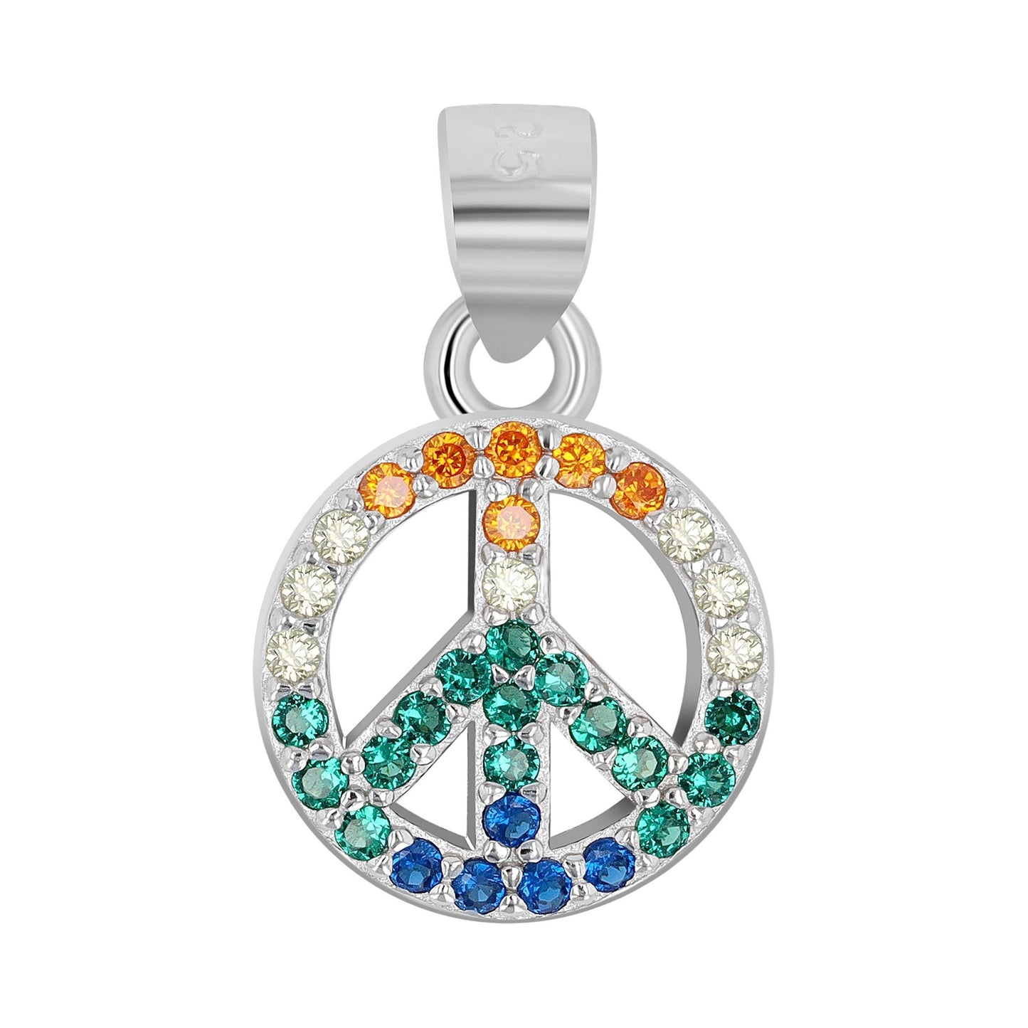Damen Anhänger aus 925 Silber mit Zirkonia