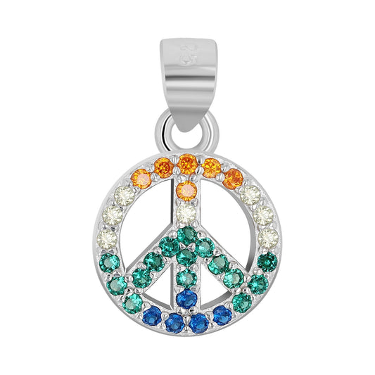 Damen Anhänger aus 925 Silber mit Zirkonia