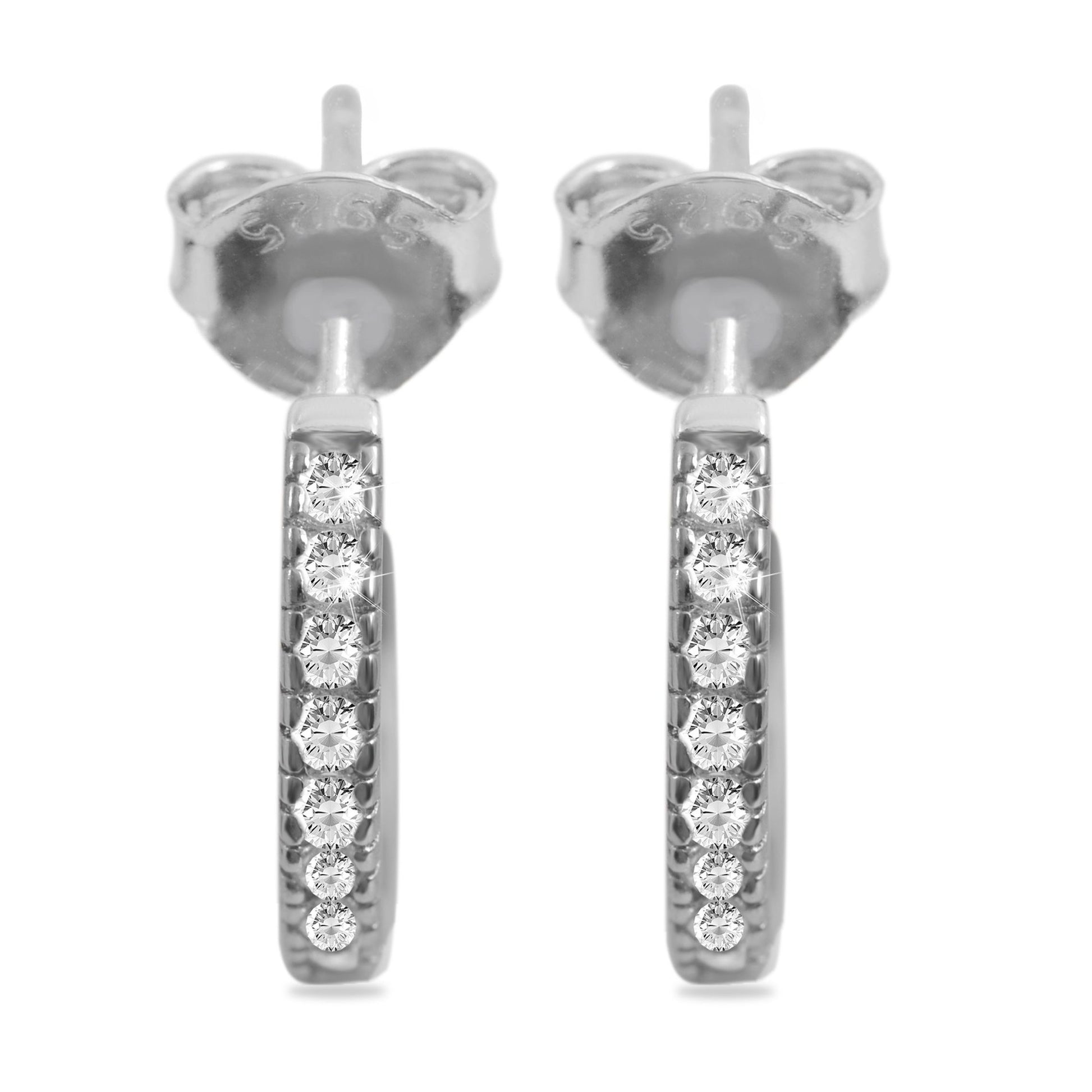 Damen Ohrringe – Ohrstecker aus 925 Silber mit Zirkonia