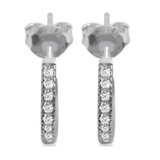 Damen Ohrringe – Ohrstecker aus 925 Silber mit Zirkonia