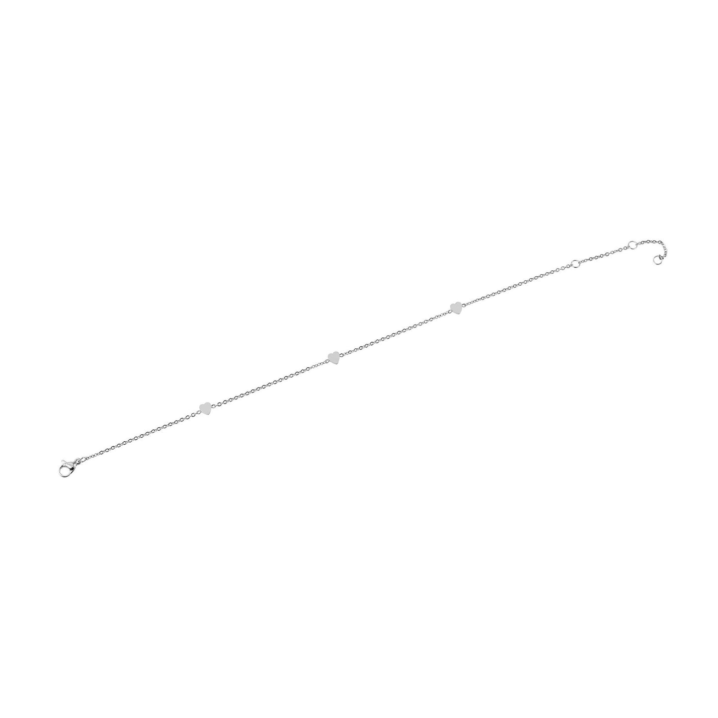Damen Armband – Herz aus Edelstahl 22 cm