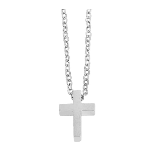 Damen Halskette mit Anhänger – Kreuz aus Edelstahl