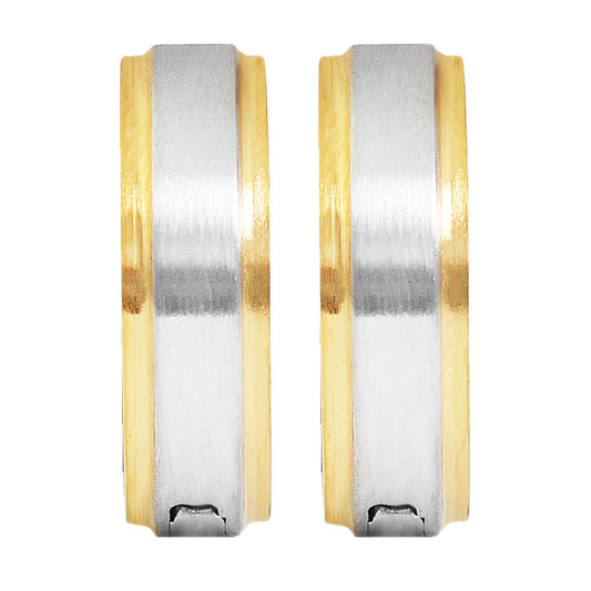 Unisex Ohrringe – Klappcreole aus Edelstahl