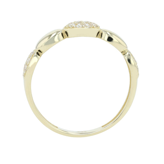 Damen Ring aus 333 Gold mit Zirkonia