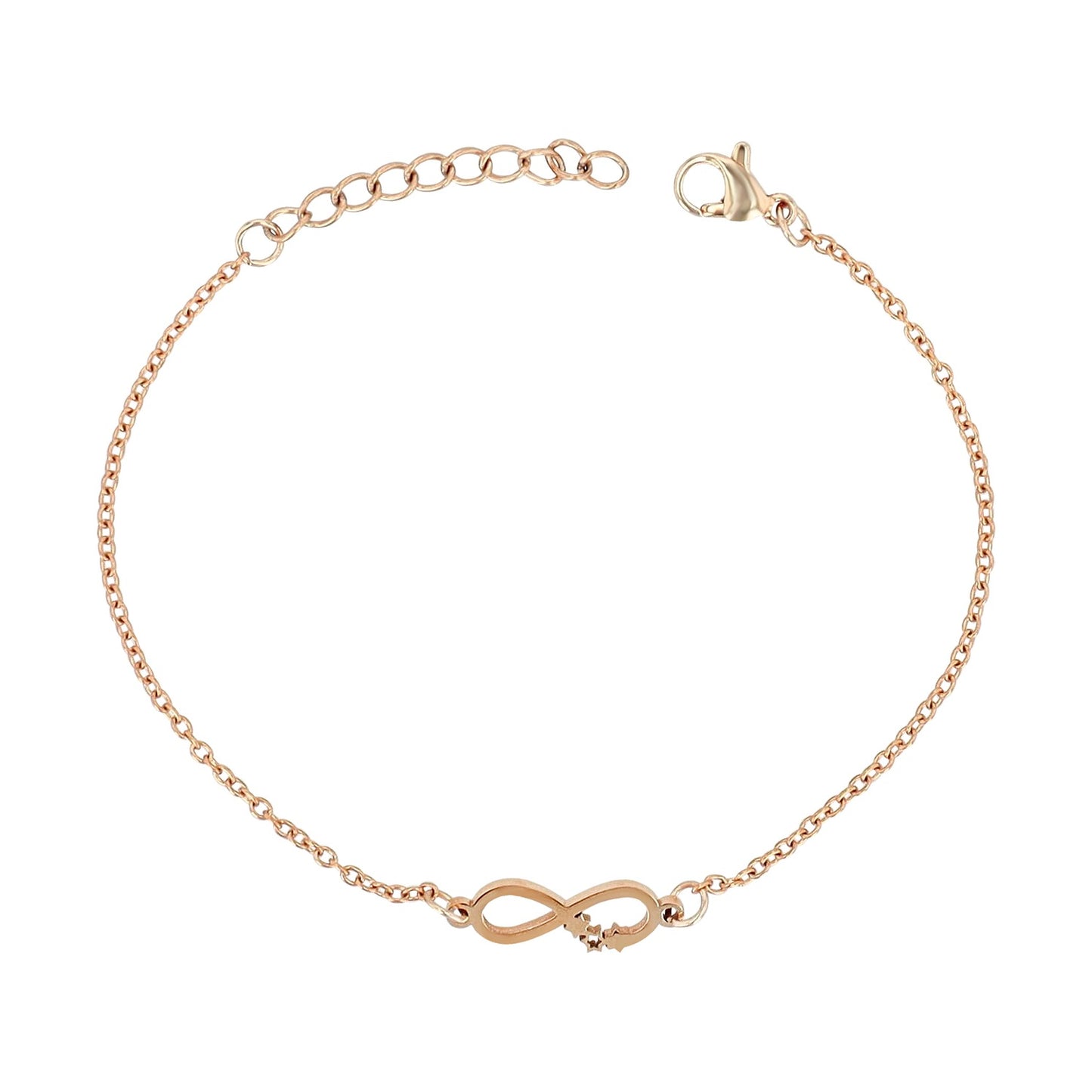 Damen Armband – Unendlichkeitszeichen aus Edelstahl 17 cm