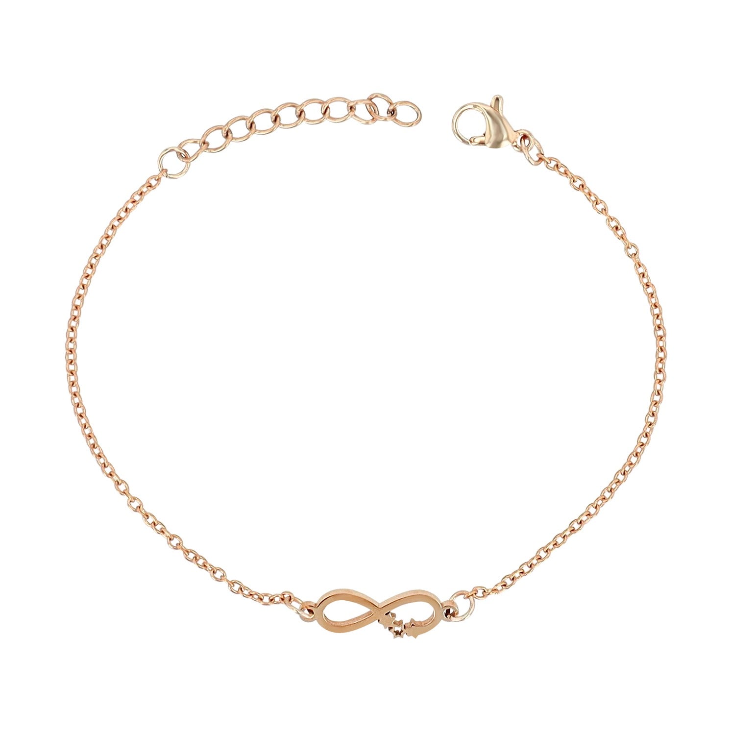 Damen Armband – Unendlichkeitszeichen aus Edelstahl 17 cm