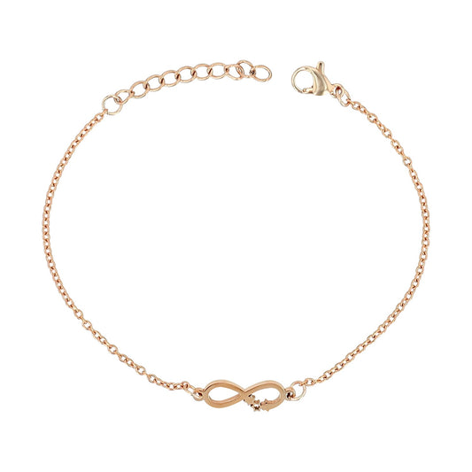 Damen Armband – Unendlichkeitszeichen aus Edelstahl 17 cm