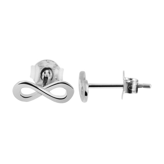 Damen Ohrringe – Ohrstecker Unendlichkeitszeichen aus 925 Silber