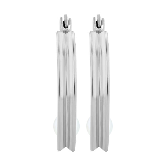 Damen Ohrringe aus Edelstahl mit Perle